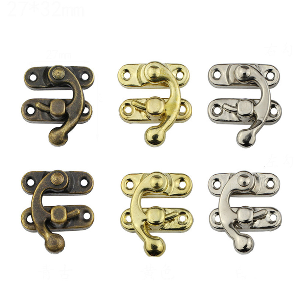 30Pcs Portable Iron Latch Catches Hasps For Box Lock Rustproof Multi 3164024150008