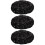 3Pcs Winter Sequined Beret Black Foldable Women's Sparkly Hat 8