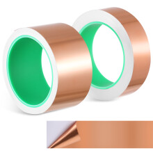 2Rouleaux Rubans Adhésifs Cuivre Rose Gold Double Face Pour Bricolage