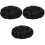 3Pcs Winter Sequined Beret Black Foldable Women's Sparkly Hat 3