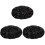 3Pcs Winter Sequined Beret Black Foldable Women's Sparkly Hat 2