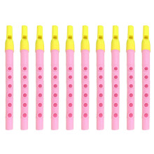 10St Kleine Kunststof Kinderen Beginner Oefen Instrument Roze