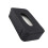 Black Car Napkin Box Leather Holder with Strap Round Edge Durable 1