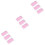 9 Pcs Eyelash Extension Silicone Pads Thickened Forehead Tool Pink 5