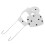 Curling Iron Holder White Abs 1set 12x5.7x3.7in 8