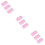 9 Pcs Eyelash Extension Silicone Pads Thickened Forehead Tool Pink 9
