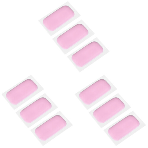 9 Pcs Eyelash Extension Silicone Pads Thickened Forehead Tool Pink 1