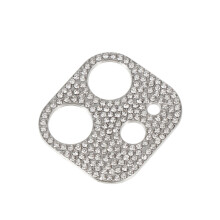 1Pc Camera Lens Protective Frame With Rhinestone For Iphone12