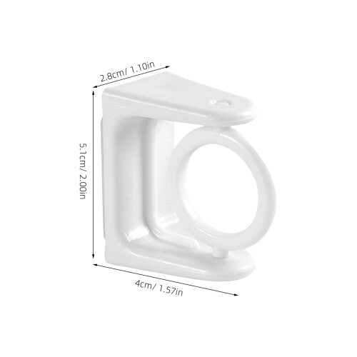 6 Pcs Bathroom Curtain Rod Brackets Shower Accessories 1