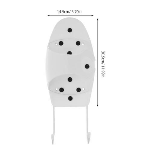 Curling Iron Holder White Abs 1set 12x5.7x3.7in 1