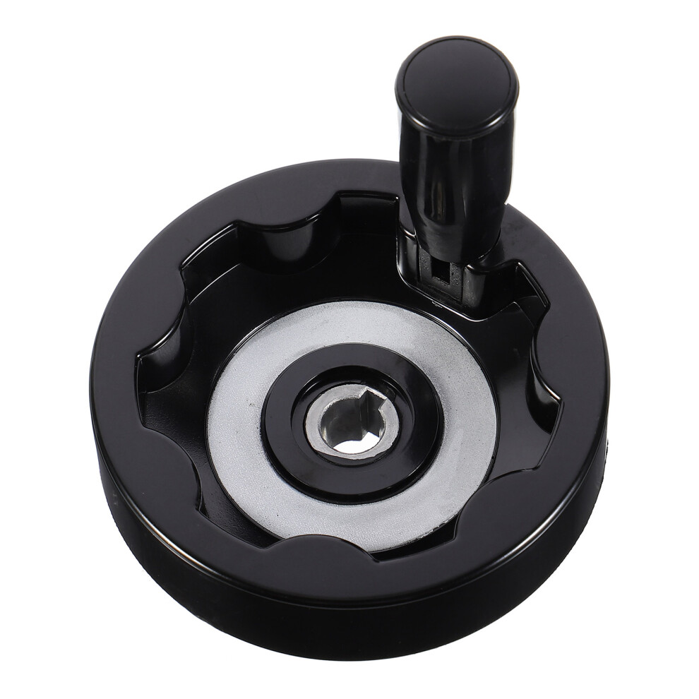 1Pc Useful Folding Hand Wheel Bakelite Revolving Handle Ripple 3163069633842
