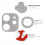 1Pc Camera Lens Protective Frame With Rhinestone For Iphone12 10