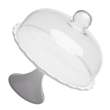 1Pc Durable Ceramic Glass Food Cover Multipurpose Cake Display Tray
