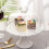 1Pc Durable Ceramic Glass Food Cover Multipurpose Cake Display Tray 4