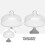 1Pc Durable Ceramic Glass Food Cover Multipurpose Cake Display Tray 7