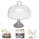 1Pc Durable Ceramic Glass Food Cover Multipurpose Cake Display Tray 9