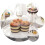 1Pc Durable Ceramic Glass Food Cover Multipurpose Cake Display Tray 6