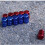 4 stuks aluminium autoventieldoppen rond model ( ) 6
