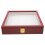 Coffee Wood Shadow Box Display Case with Acrylic Lid for Specimens 1