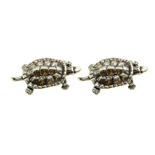 2Pcs Creative Brass Turtle Adornments Durable Golden Desktop Figurines