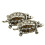 2Pcs Creative Brass Turtle Adornments Durable Golden Desktop Figurines 7