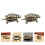 2Pcs Creative Brass Turtle Adornments Durable Golden Desktop Figurines 3