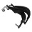 1Pair Motorcycle Handguards Wind Crash Protector Black Plastic Metal 11