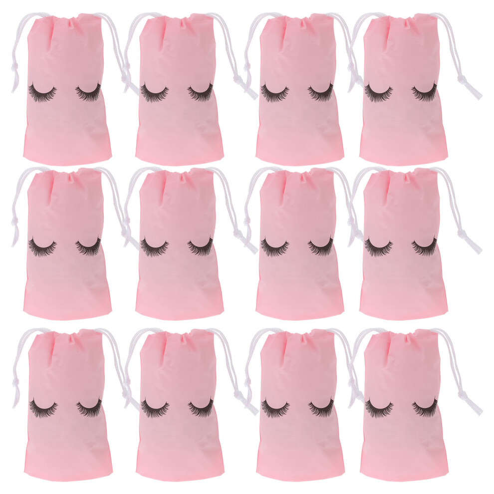 Ohphcall Pink 300Pcs Travel Cosmetic Drawstring Bags Compact Makeup Organizer