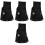 4Pcs Nylon Axe Cover with Snap Closure Universal Hatchet Case Black 4