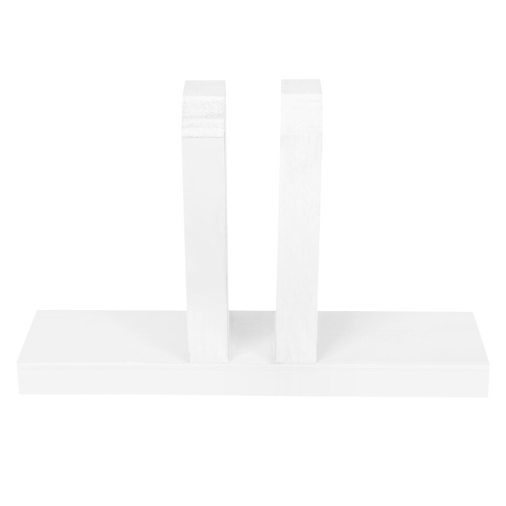 2Pcs Small White Wood Fence Base Stand For Diy Garden Fence Support 013609843848