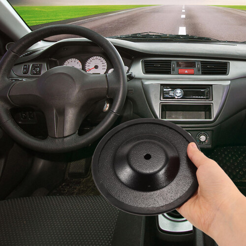 1Ensemble Outil Roue Base Ronde En Fer, Accessoire Auto Noir 2