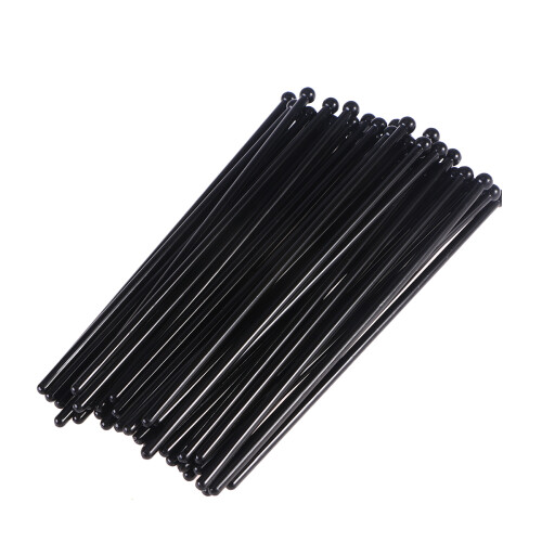 Coffee Stirrer Sticks Cylindrical Acrylic 50pcs Black