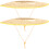 2Pcs Beige Straw Hard Hat Sunshade Visor Full Brim Worker Shield 10