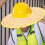 2Pcs Beige Straw Hard Hat Sunshade Visor Full Brim Worker Shield 11