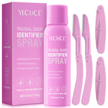 Facial Hair Removal Spray for Dermaplaning, Visible Hair Highlighting Fine Mist for Smooth Shaving