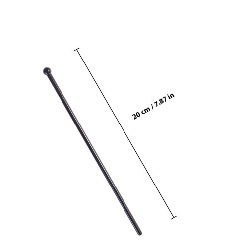 Coffee Stirrer Sticks Cylindrical Acrylic 50pcs Black 2