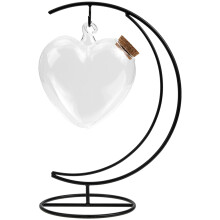 1Set Mini Glazen Wensfles Met Ijzeren Houder Voor Creatieve Cadeaus