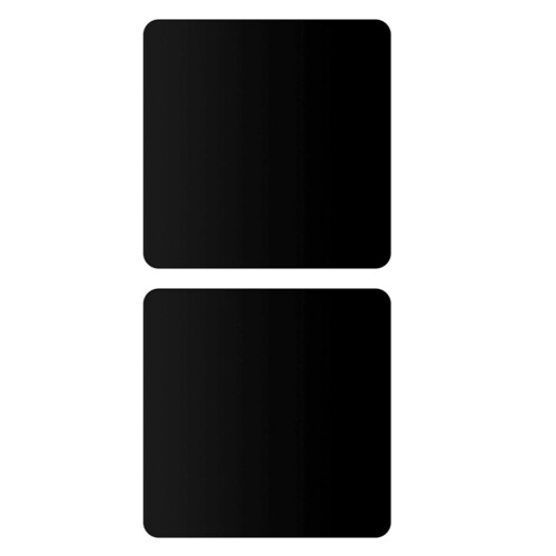 2Pcs Black Acrylic Reflection Boards Lightweight Mirror Photo Props