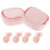 2Sets Pink Silicone Earplugs Noise Reduction for Travel 1