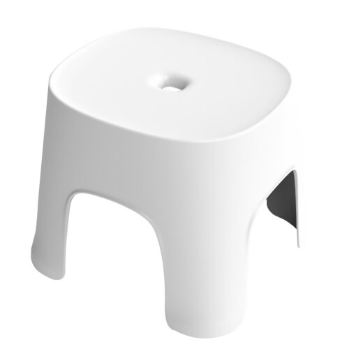 1Pc Durable White Step Stool for Kids Potty Training and Bathroom Use 2