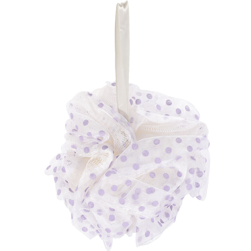 Ohphcall Purple 2Pcs Shower Loofah Bath Ball Pe Polyester Exfoliating Scrubber