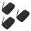 3Pcs Black Ear Thermometer Bag for Storage with Mesh Pocket Organizer 5