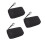 3Pcs Black Ear Thermometer Bag for Storage with Mesh Pocket Organizer 4