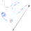 1Set Plush Cat Spring Toy Interactive Stick for Cats 5