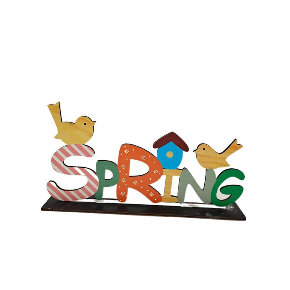 (As Show, 6) Easter Wooden Ornament Wood Bunny Gnome Egg Hollow Decorative Wood Crafts For Home Festival Desktop Decoration Colorful 3364096779545