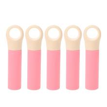 5Pcs Plastic Mop Rod Handles Pink for Broom and Rake with Hanging Hole