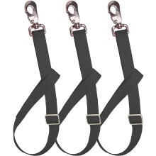 3Pcs Reusable Black Nylon Feeder Straps Professional Bucket Hangers