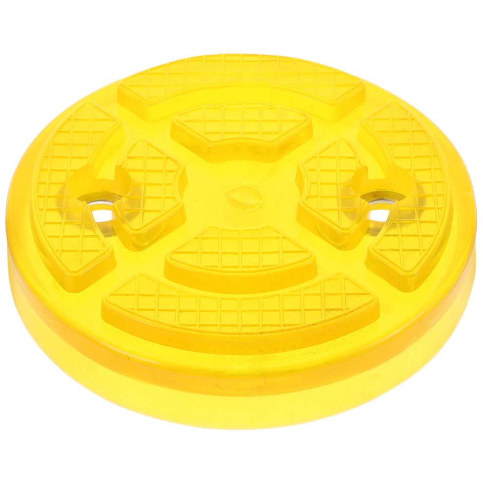 Round Rubber Jack Pad Adapter For Vehicle Lifts And Rvs Yellow 3062241830317