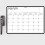 Calendrier Planning Magnétique Multifonction Usage Maison 9