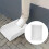 Gutter Splash Guards Downspout White 1set 11.4x7.9x2.8in 4